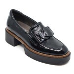 Softwaves mocassin zwart lakleer 8.89.03